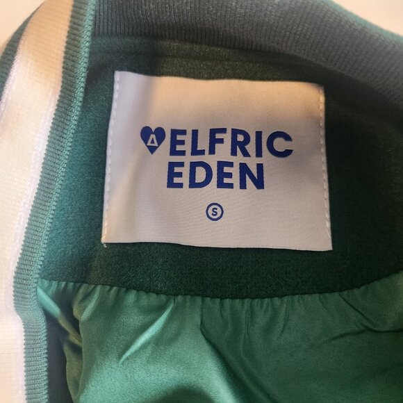 Elfric Eden Varsity Jacket Baseball Vintage Design Hip Hop Mens Small‎ NEW NWOT - Picture 10 of 16